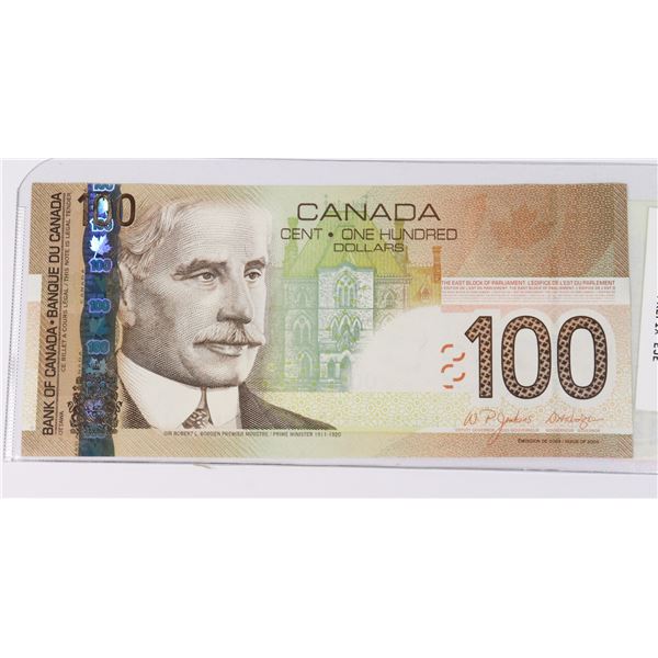 2004 CANADIAN $100 UNCIRCULATED REPLACEMENT BILL