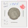 Image 2 : 1945 CANADA QUARTER W.W.II 80% SILVER