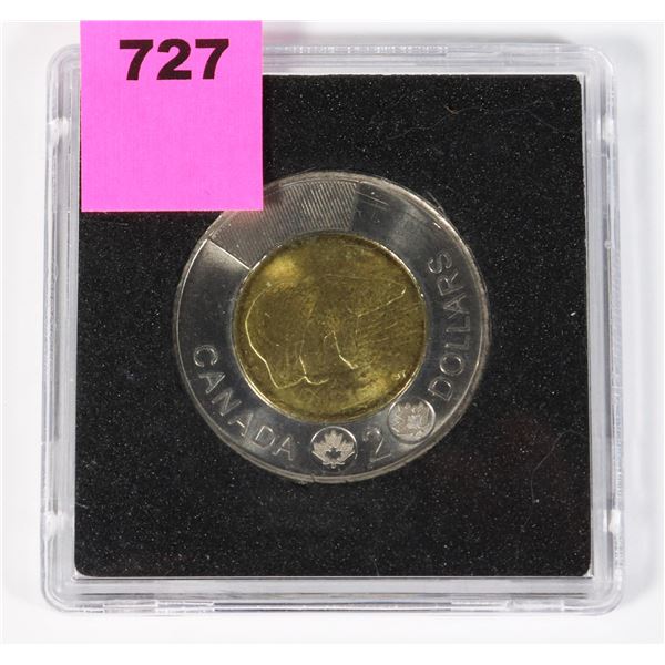 2020 CANADA TOONIE IN PROTECTIVE HOLDER