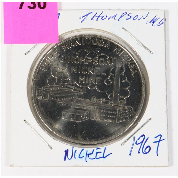 1867-1967 THOMPSON NICKEL MINE, PURE MANITOBA
