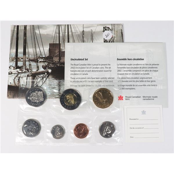 7 COIN CANADIAN UNCIRCULATED SET IN ORIGINAL