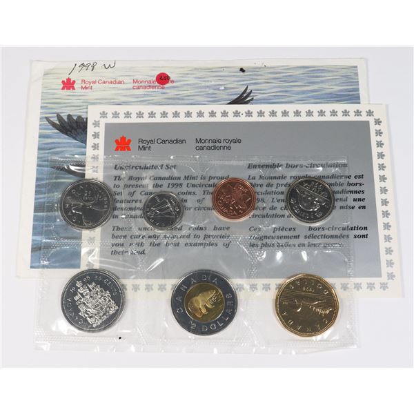 1998 W SPECIMEN SET. 1ST STRIKE COINAGE SP-66 RARE