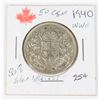 Image 1 : 1940 50 CENT W.W.II 80% SILVER MINTED 1,996,566