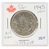 Image 1 : 1945 50 CENT W.W. II 80% SILVER MINTED 1,959,528