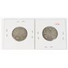 Image 1 : TWO .925 SILVER CANADIAN QUARTERS, 1913 AND 1907?