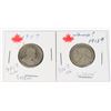 Image 2 : TWO .925 SILVER CANADIAN QUARTERS, 1913 AND 1907?