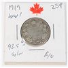 Image 1 : 1919 KING GEORGE V 92.5% SILVER QUARTER 5,852,262