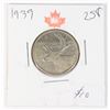 Image 1 : 1939 CANADA 80% SILVER QUARTER
