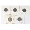 Image 2 : 5 CANADA 5 CENT COINS KING GEORGE V 1929.31,33,34