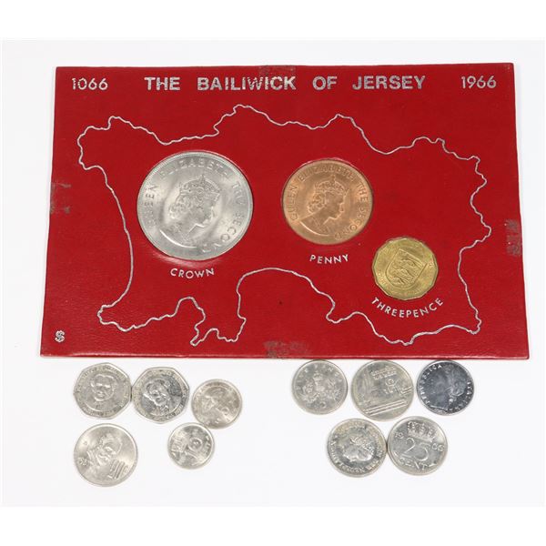 BUNDLE OF ASSORTED COINS INCLUDING 1066-1966