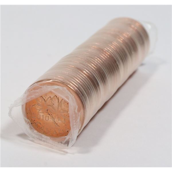 2010 UNCIRCULATED MINT ROLL CANADIAN PENNIES