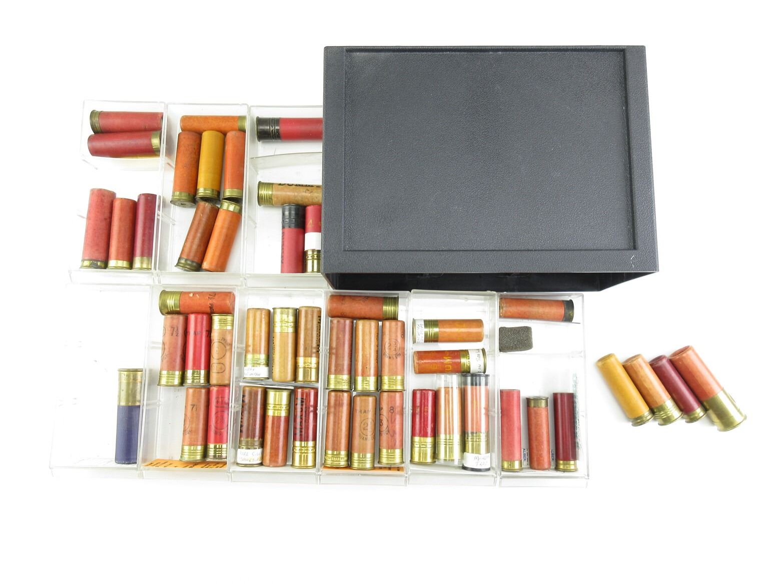 COLLECTIBLE ASSORTED DOMINION SHOT SHELL AMMO / PRIMED SHOT SHELL HULLS ...