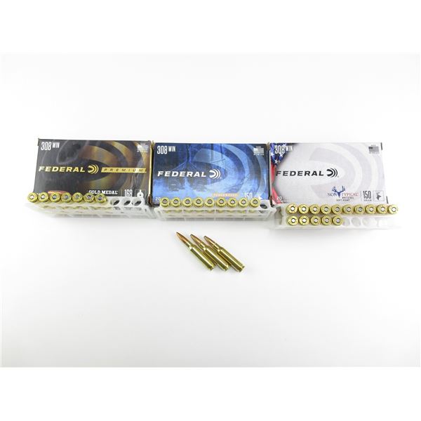 ASSORTED FEDERAL .308 WIN AMMO LOT
