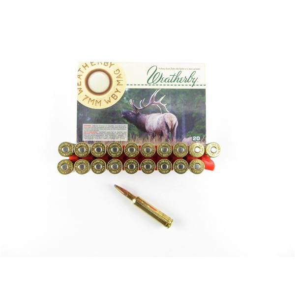 WEATHERBY 7MM WBY MAGNUM AMMO LOT