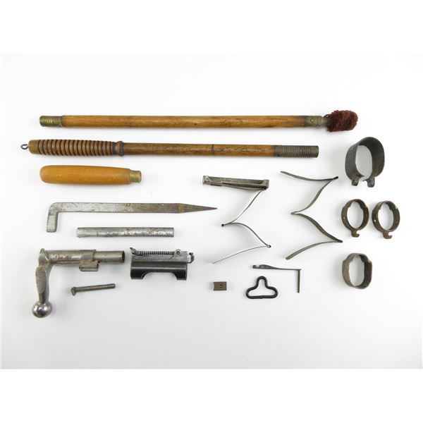 ASSORTED MILITARY GUN PARTS LOT