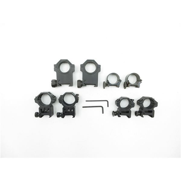 ASSORTED SCOPE RINGS LOT