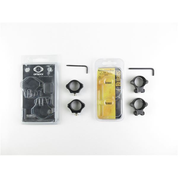 ASSORTED SCOPE RINGS LOT