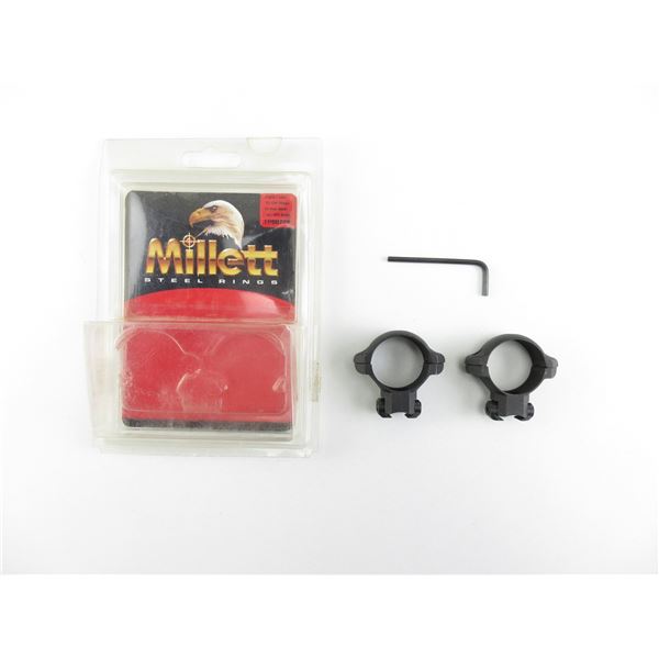 MILLETT 30MM .22 CAL SCOPE RINGS