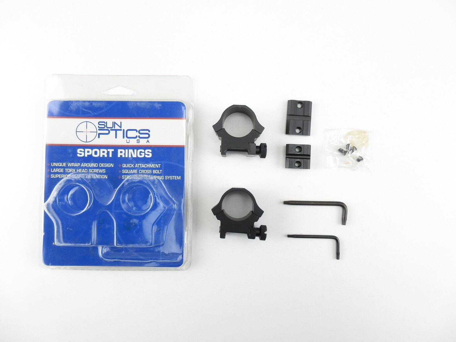 Sun Optics Risers SUN OPTICS SPORT RINGS SCOPE RINGS AND BASES LOT