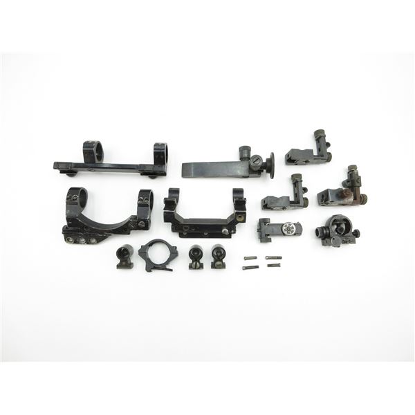 ASSORTED SCOPE MOUNTS AND SIGHTS LOT