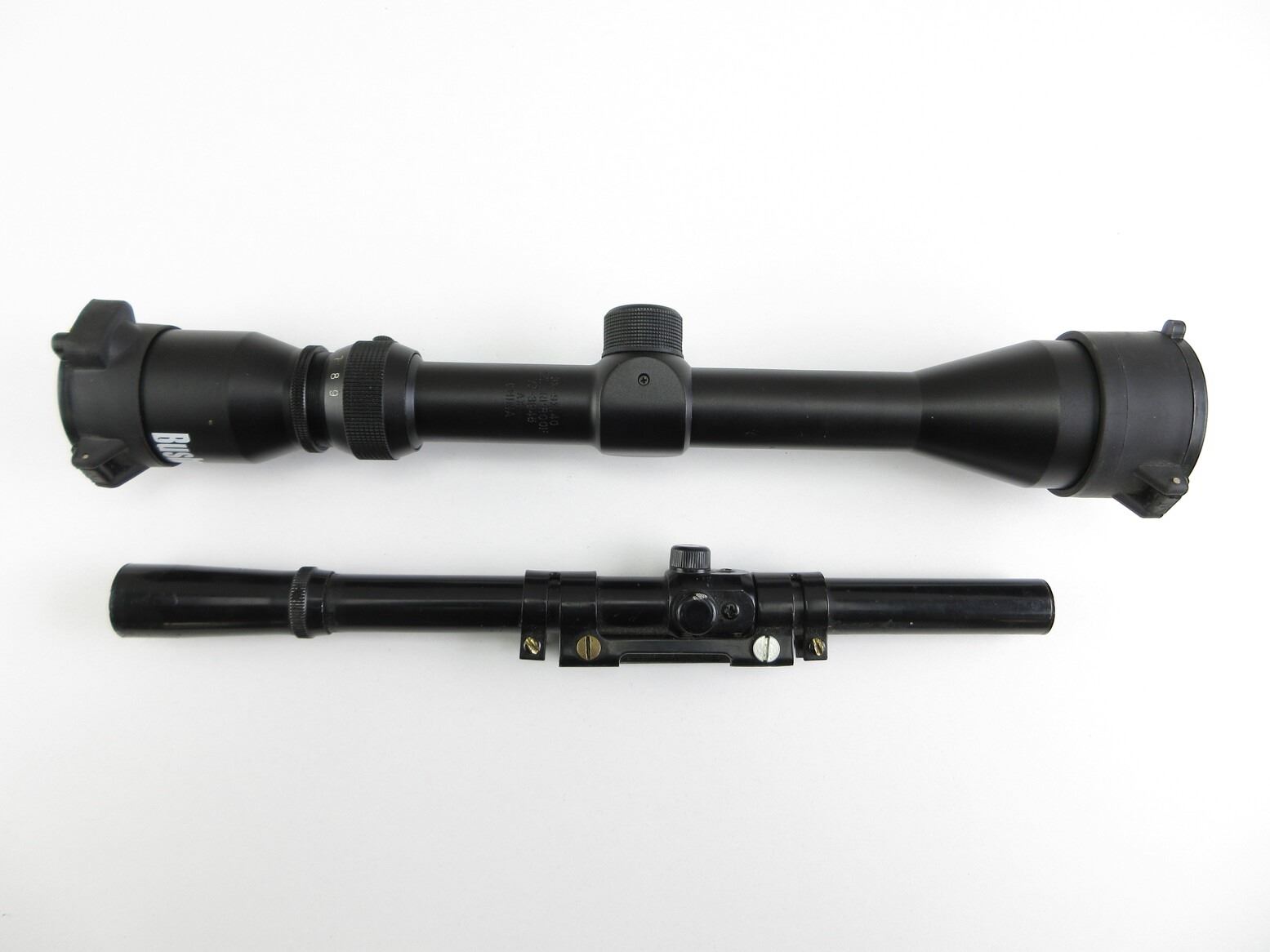 Bushnell .22 Rimfire Rifle Scopes BUSHNELL 3-9X 40MM RIFLE SCOPE AND UNKNOWN .22 RIMFIRE RIFLE SCOPE LOT