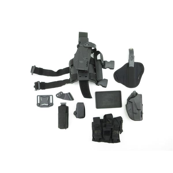 ASSORTED HOLSTERS AND MAG POUCHES LOT