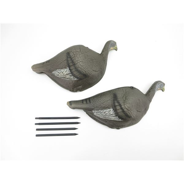 ASSORTED FOAM TURKEY DECOYS LOT