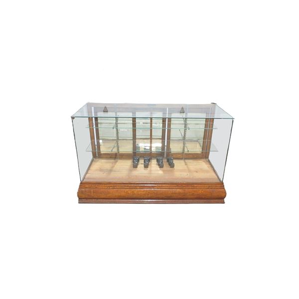 WOODEN GLASS DISPLAY CASE