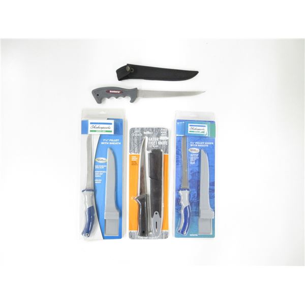 ASSORTED FILLET KNIVES LOT
