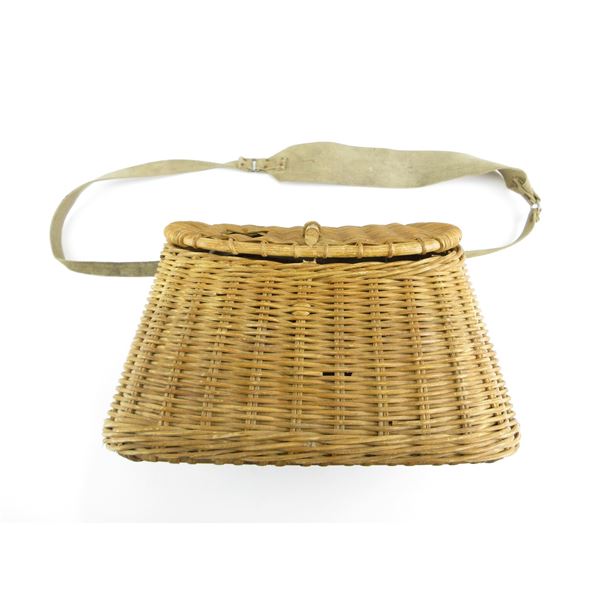 WICKER FISHING CREEL BASKET