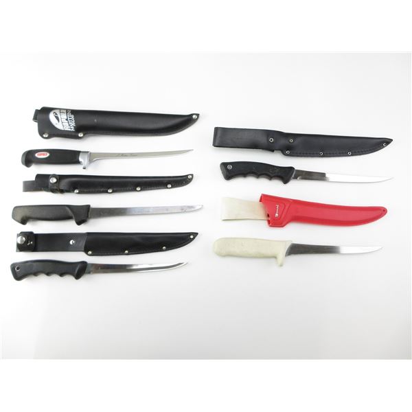 ASSORTED FILLET KNIVES LOT