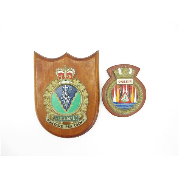 CANADIAN NAVY HMCS BADGE PLAQUE LOT