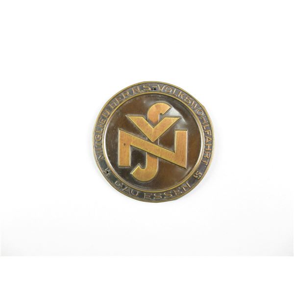 WWII GERMAN NSV DOOR PLAQUE