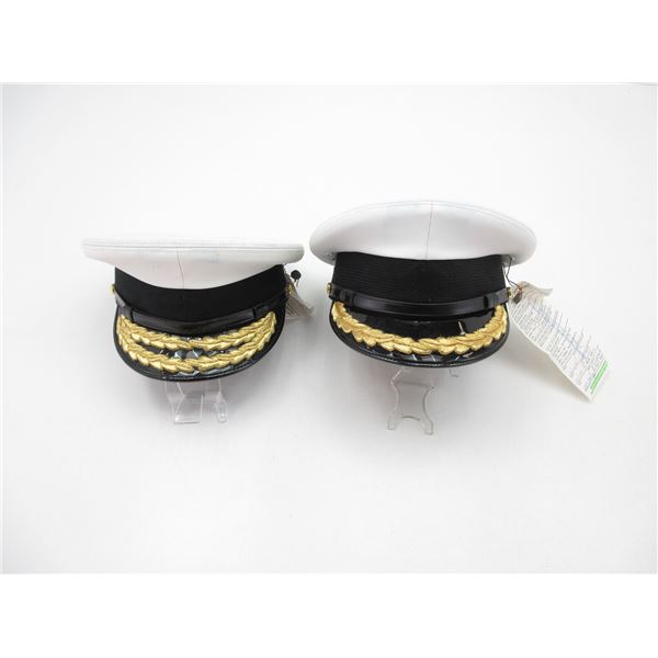 CANADIAN NAVAL PEAKED CAP LOT