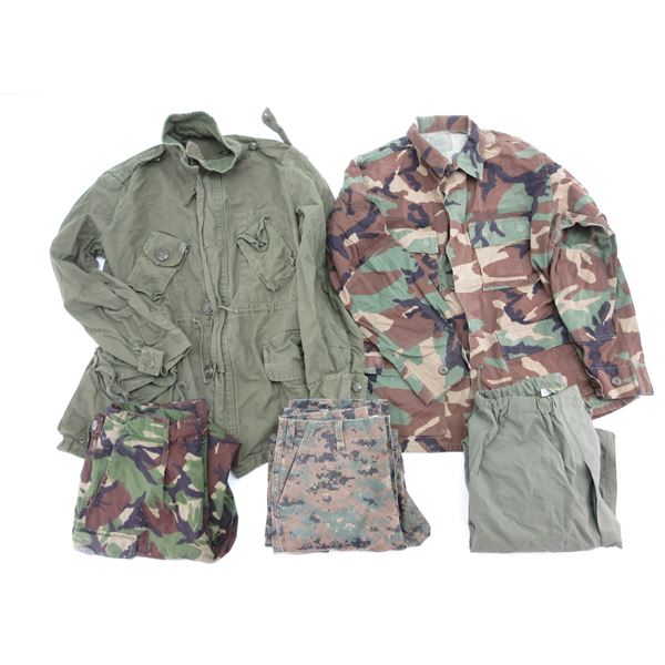 ASSORTED MILITARY UNIFORM CLOTHING LOT