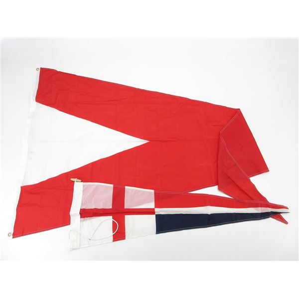 ASSORTED NAVAL SIGNAL FLAG LOT