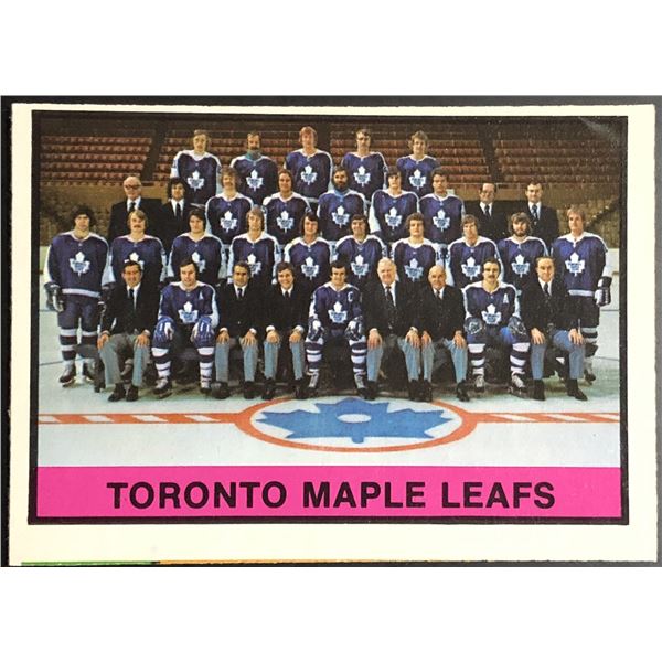 1974-75 O-PEE-CHEE TORONTO MAPLE LEAFS