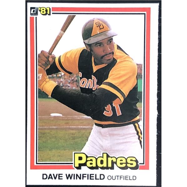 1981 DONRUSS DAVE WINFIELD (HOF)