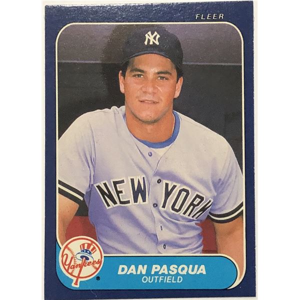 1986 FLEER DAN PASQUA ROOKIE CARD