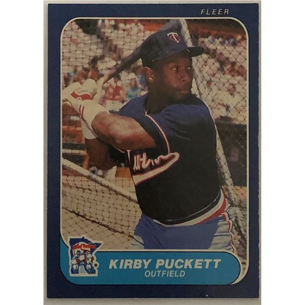 1986 FLEER KIRBY PUCKETT (HOF)