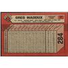 Image 2 : 1989 BOWMAN GREG MADDUX (HOF)