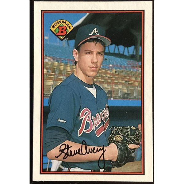 1989 BOWMAN STEVE AVERY ROOKIE CARD