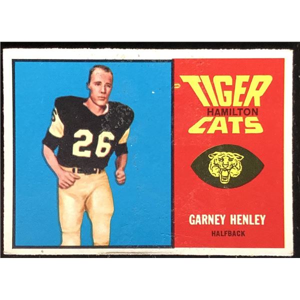 1963 TOPPS GARNEY HENLEY (HOF)