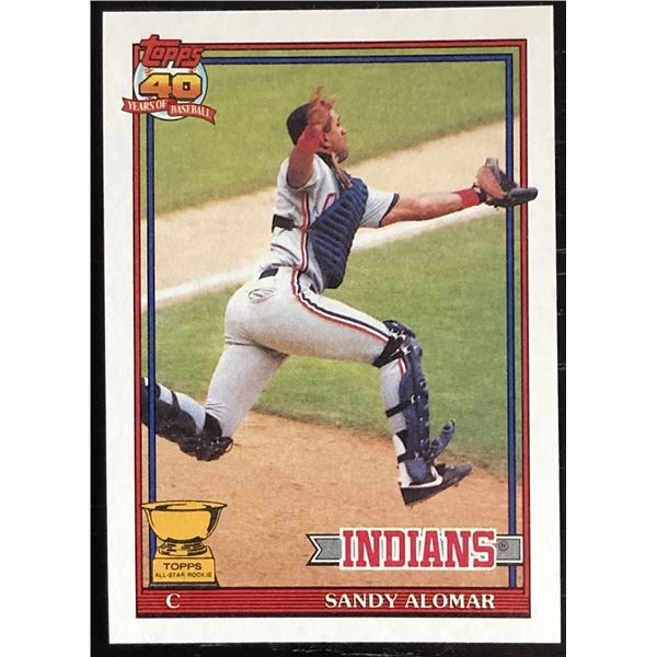 1991 TOPPS SANDY ALOMAR ROOKIE CARD