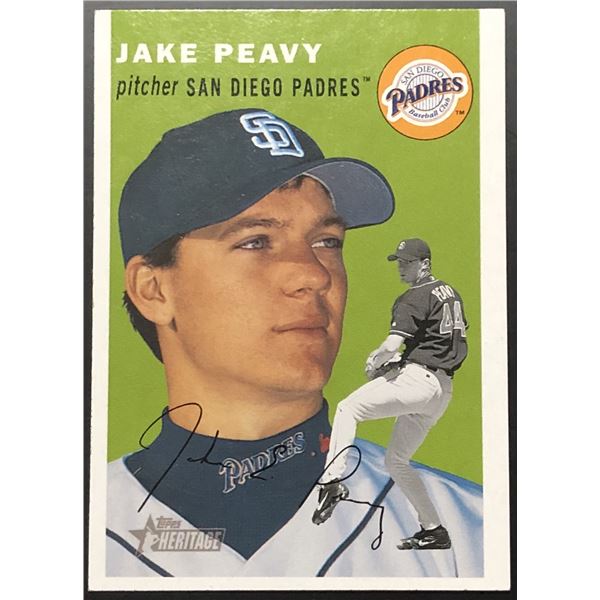 2003 TOPPS HERITAGE JAKE PEAVY ROOKIE CARD