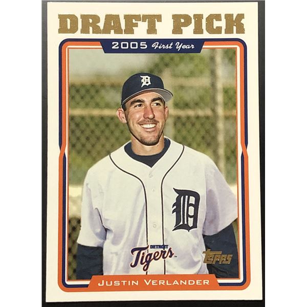 2005 TOPPS JUSTIN VERLANDER ROOKIE CARD