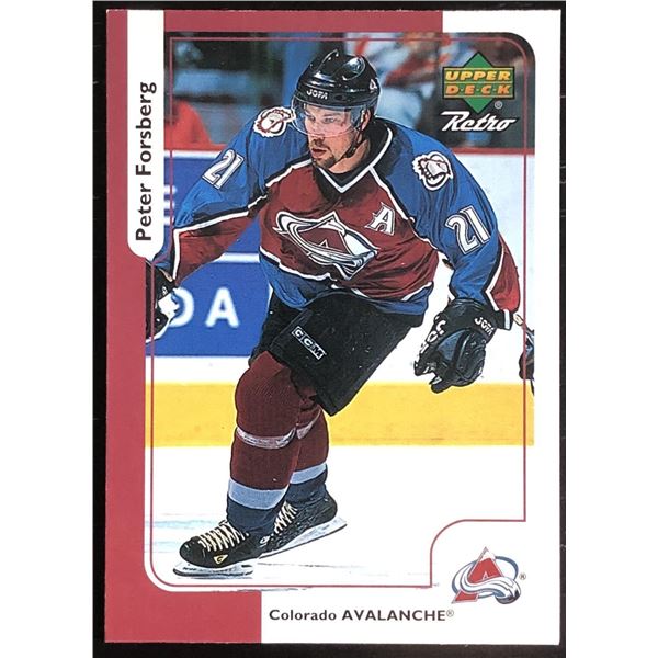 1999-2000 UPPER DECK RETRO PETER FORSBERG (HOF)