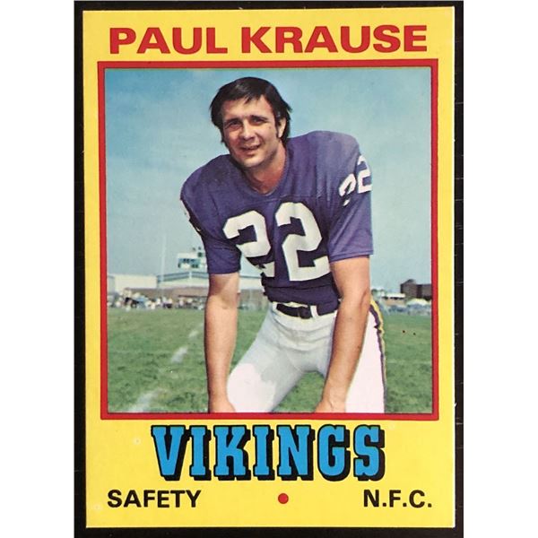 1974 TOPPS WONDER BREAD PAUL KRAUSE (HOF)