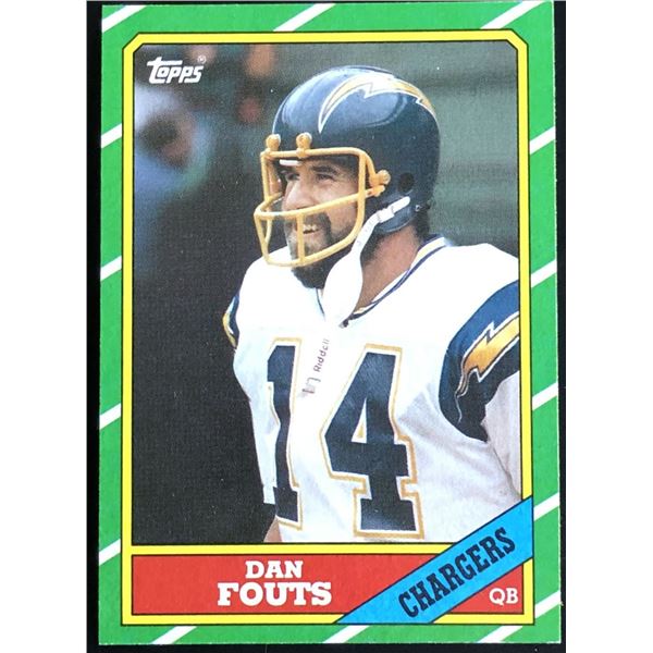 1986 TOPPS NFL DAN FOUTS (HOF)
