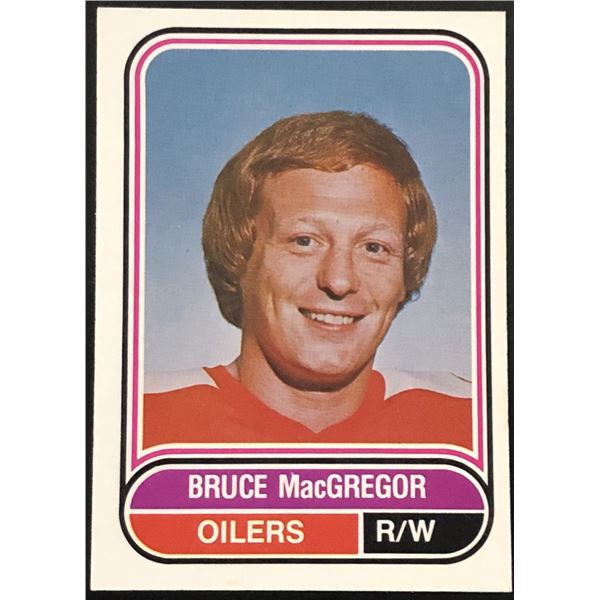 1975-76 O-PEE-CHEE WHA BRUCE McGREGOR ROOKIE CARD